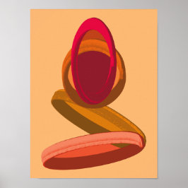 Kaapverdië Regen tot Cachupa Abstracte Illustratie Poster