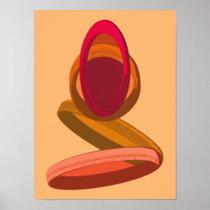 Kaapverdië Regen tot Cachupa Abstracte Illustratie Poster