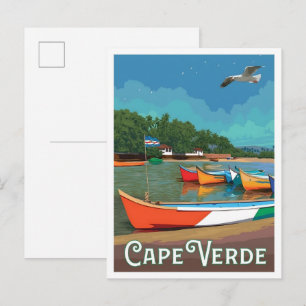 Kaapverdië Reisreclame Oud Briefkaart