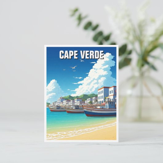 Kaapverdië Reizen Briefkaart (Staand voorkant)