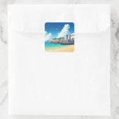 Kaapverdië Reizen Vierkante Sticker (Tas)