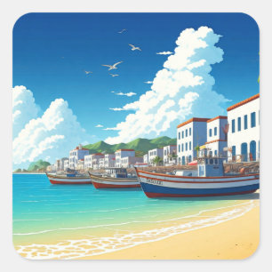 Kaapverdië Reizen Vierkante Sticker