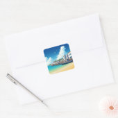 Kaapverdië Reizen Vierkante Sticker (Envelop)
