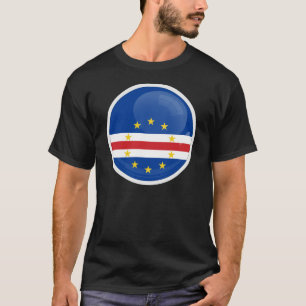Kaapverdië Ronde pictogram vlag T-shirt