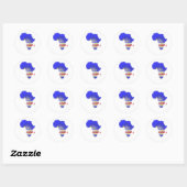 Kaapverdië Ronde Sticker (Vel)