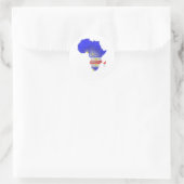 Kaapverdië Ronde Sticker (Tas)