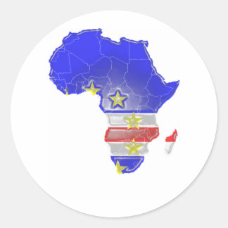 Kaapverdië Ronde Sticker