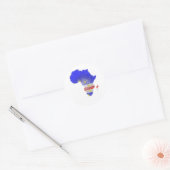 Kaapverdië Ronde Sticker (Envelop)