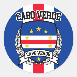 Kaapverdië Ronde Sticker