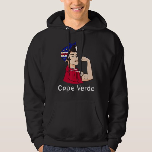 Kaapverdië Sterke Kaapverdische roots Vrouw Sjaal  Hoodie (Voorkant)