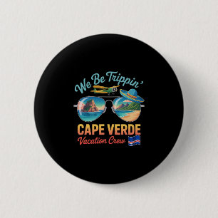 Kaapverdië Vakantie Cabo Verde Vlag Trots Verdian Ronde Button 5,7 Cm