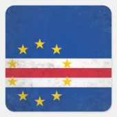 Kaapverdië Vierkante Sticker (Voorkant)