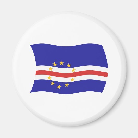 Kaapverdië Vlag Magneet (Voorkant)