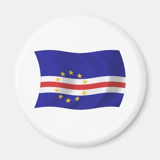 Kaapverdië Vlag Magneet (Voorkant)