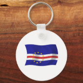 Kaapverdië Vlag Sleutelhanger (Voorkant)