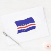 Kaapverdië Vlag Sticker (Envelop)