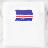 Kaapverdië Vlag Sticker (Tas)
