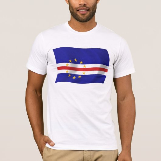 Kaapverdië Vlag T-shirt (Voorkant)