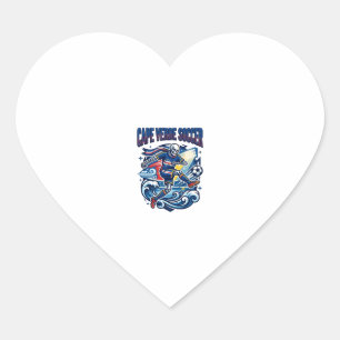 Kaapverdië Voetbal Skelet Aanvaller Landen Premium Hart Sticker