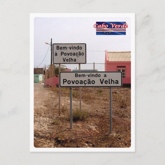 Kaapverdië - Welkomstteken - Briefkaart (Voorkant)