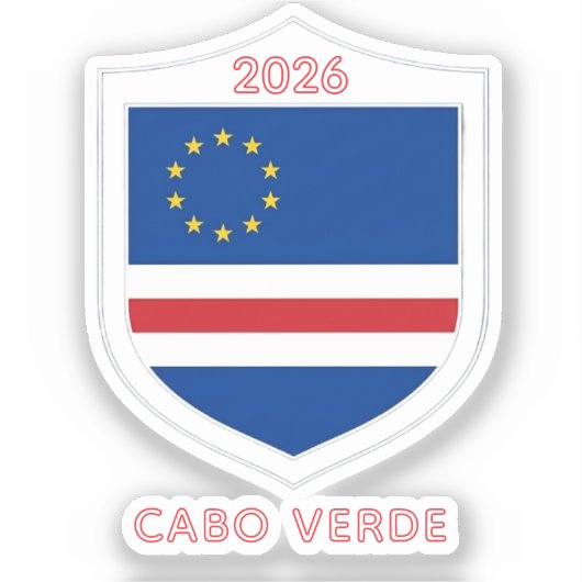 Kaapverdië WK 2026 Sticker (Voorkant)