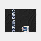 Kaapverdisch voetbalelftal fleece deken (Voorkant (Horizontaal))