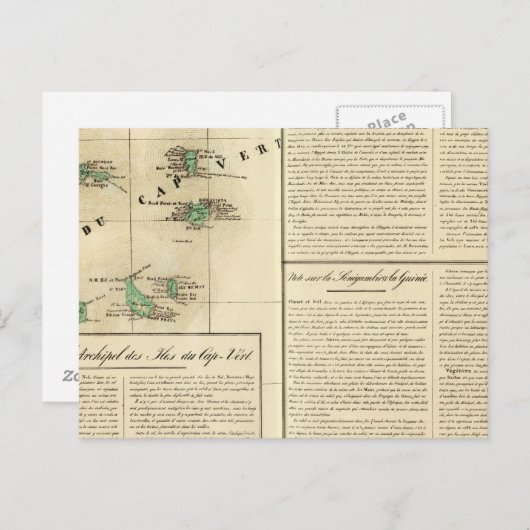 Kaapverdische eilanden Afrika Briefkaart (Voorkant / Achterkant)