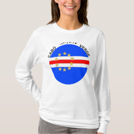 Kaapverdische Eilanden Ronde Vlag T-shirt