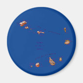 Kaapverdische Kaart Magnet (Voorkant)