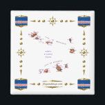 Kaapverdische kaart   vlaggen magneet<br><div class="desc">Dit ontwerp omvat een kaart van Kaapverdië binnen een grens met de nationale vlag. Het ontwerp werkt het best op vierkante magneten. U kunt uw eigen tekst/afbeeldingen toevoegen met de functie 'Aanpassen!'. © 2020 FlagAndMap.</div>