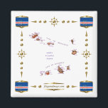 Kaapverdische kaart vlaggen magneet<br><div class="desc">Dit ontwerp omvat een kaart van Kaapverdië binnen een grens met de nationale vlag. Het ontwerp werkt het best op vierkante magneten. U kunt uw eigen tekst/afbeeldingen toevoegen met de functie 'Aanpassen!'. © 2020 FlagAndMap.</div>