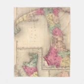 Kaapverdische kabeljauw, wijngaard van Martha en k Fleece Deken (Voorkant)