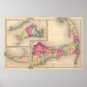 Kaapverdische kabeljauw, wijngaard van Martha en k Poster