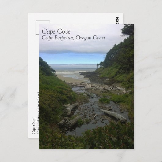 Kaapverdische kap, Cape Perpetua, Oregon Briefkaart (Voorkant / Achterkant)