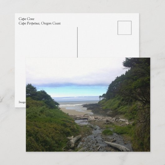 Kaapverdische kap, Cape Perpetua, Oregon Briefkaart (Voorkant / Achterkant)