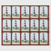 Kaapverdische kerstinbreker cadeaupapier (Vlak)