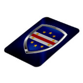 Kaapverdische metalen embleem magneet (Linkerzijde)