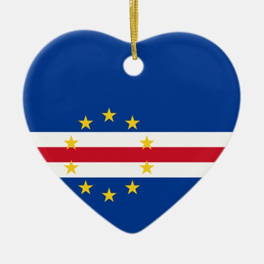 Kaapverdische Ornament van het hart van de vlag (Voorkant)