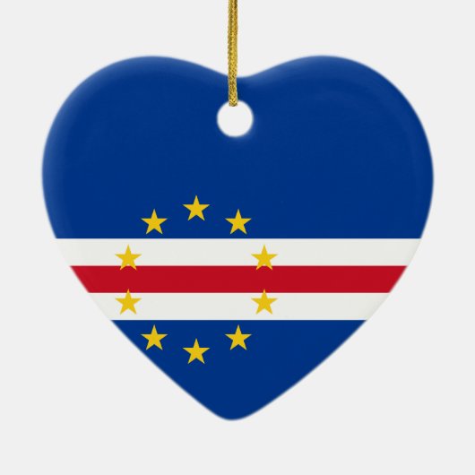 Kaapverdische Ornament van het hart van de vlag (Achterkant)
