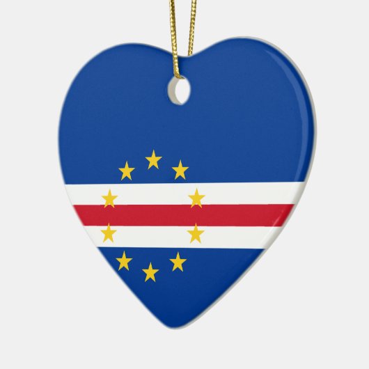 Kaapverdische Ornament van het hart van de vlag (Links)