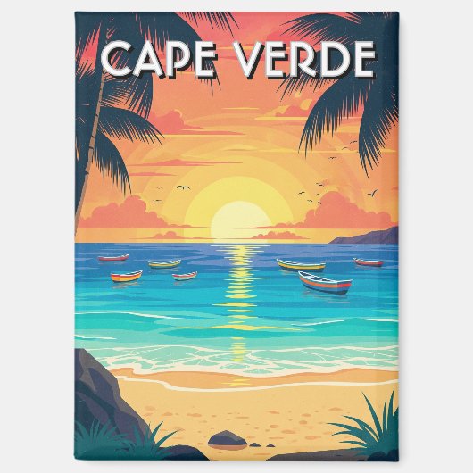  Kaapverdische reizen Magneet (Voorkant)