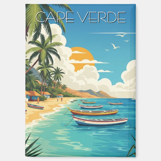  Kaapverdische reizen Magneet (Voorkant)