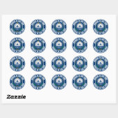 Kaapverdische ronde Embleem Sticker (Vel)