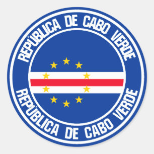 Kaapverdische ronde Embleem Sticker