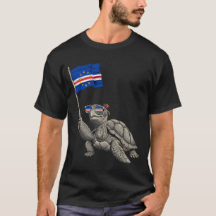 Kaapverdische Roots Cabo Verde Kaapverdische Vlag T-shirt