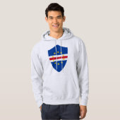 Kaapverdische schildvlag hoodie (Voorkant volledig)