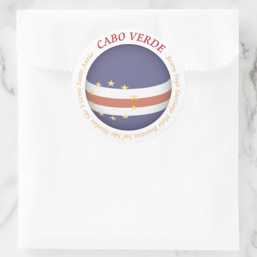 Kaapverdische Sticker (Tas)