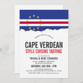 Kaapverdische thema keuken | Party Flag Uitnodigen Kaart (Voorkant / Achterkant)