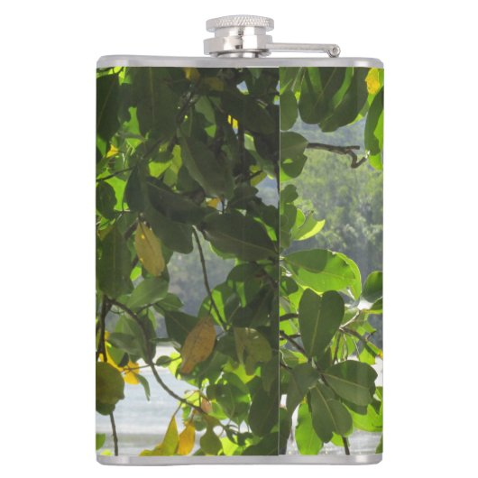 Kaapverdische vinylomhulling heupfles (Achterkant)