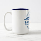 Kaapverdische vis (SK) Tweekleurige Koffiemok (Links)